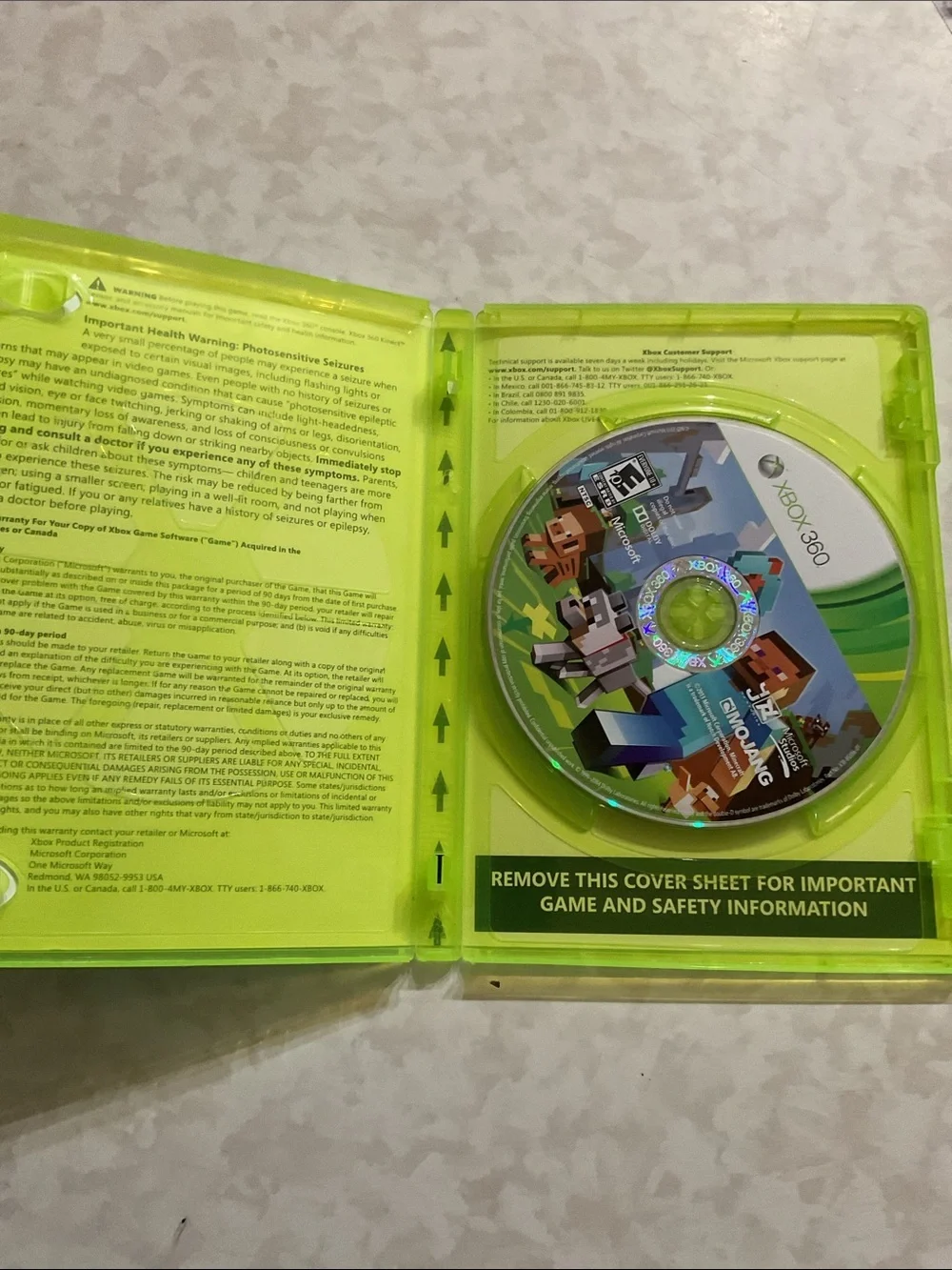 Xbox 360 Minecraft Edition - Lime Green Case